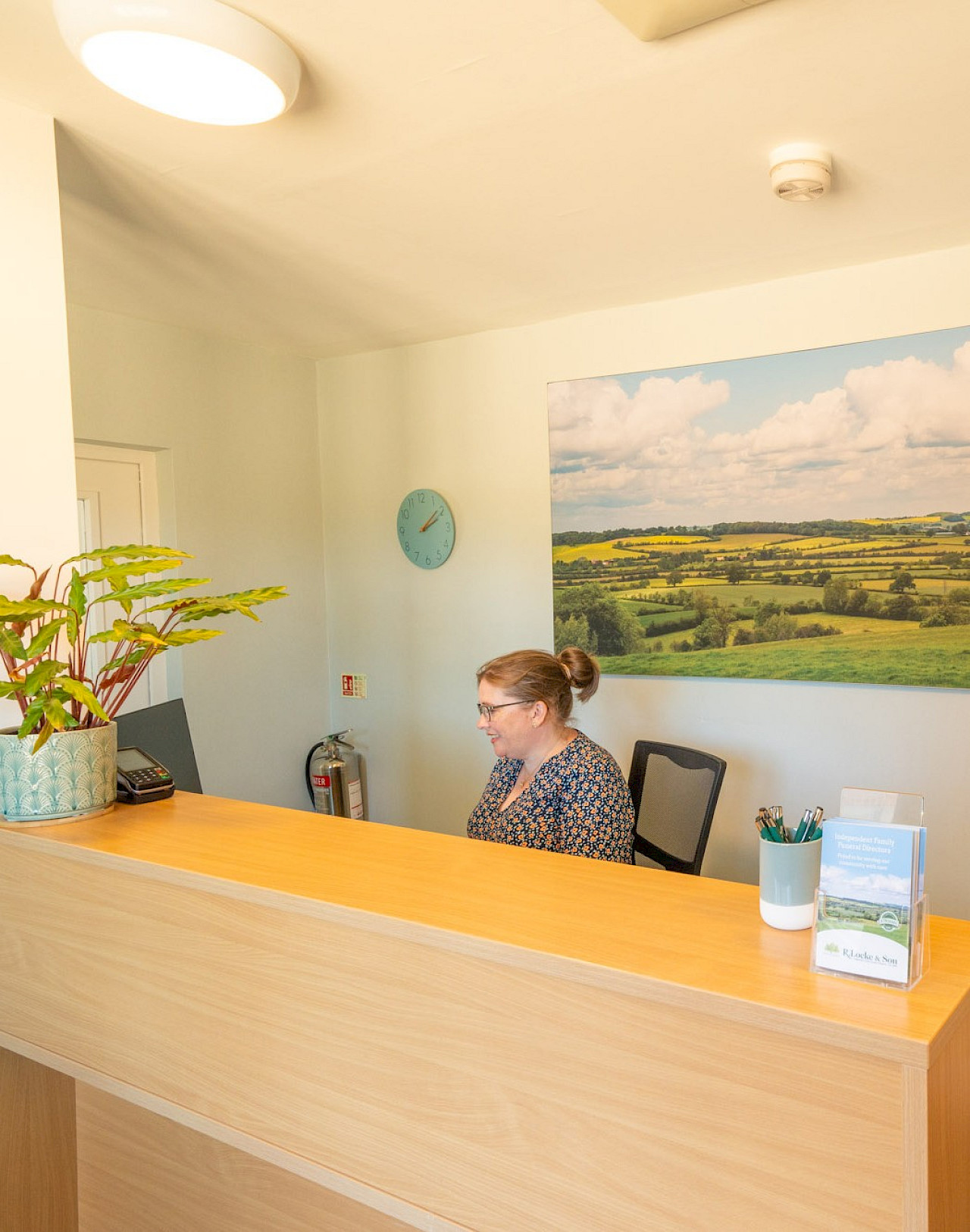 Our reception area as you arrive at our Brailes office